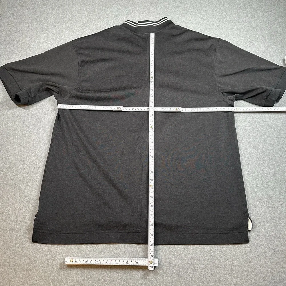 Nike Y2K Zip Jacket Short Sleeve Black Mesh Lined Swoosh Mens M Vintage